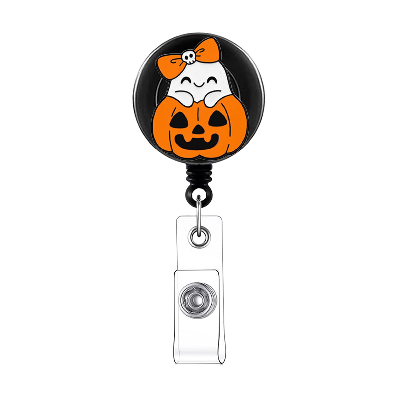 Wholesale  pink retractable rotating badge scroll
